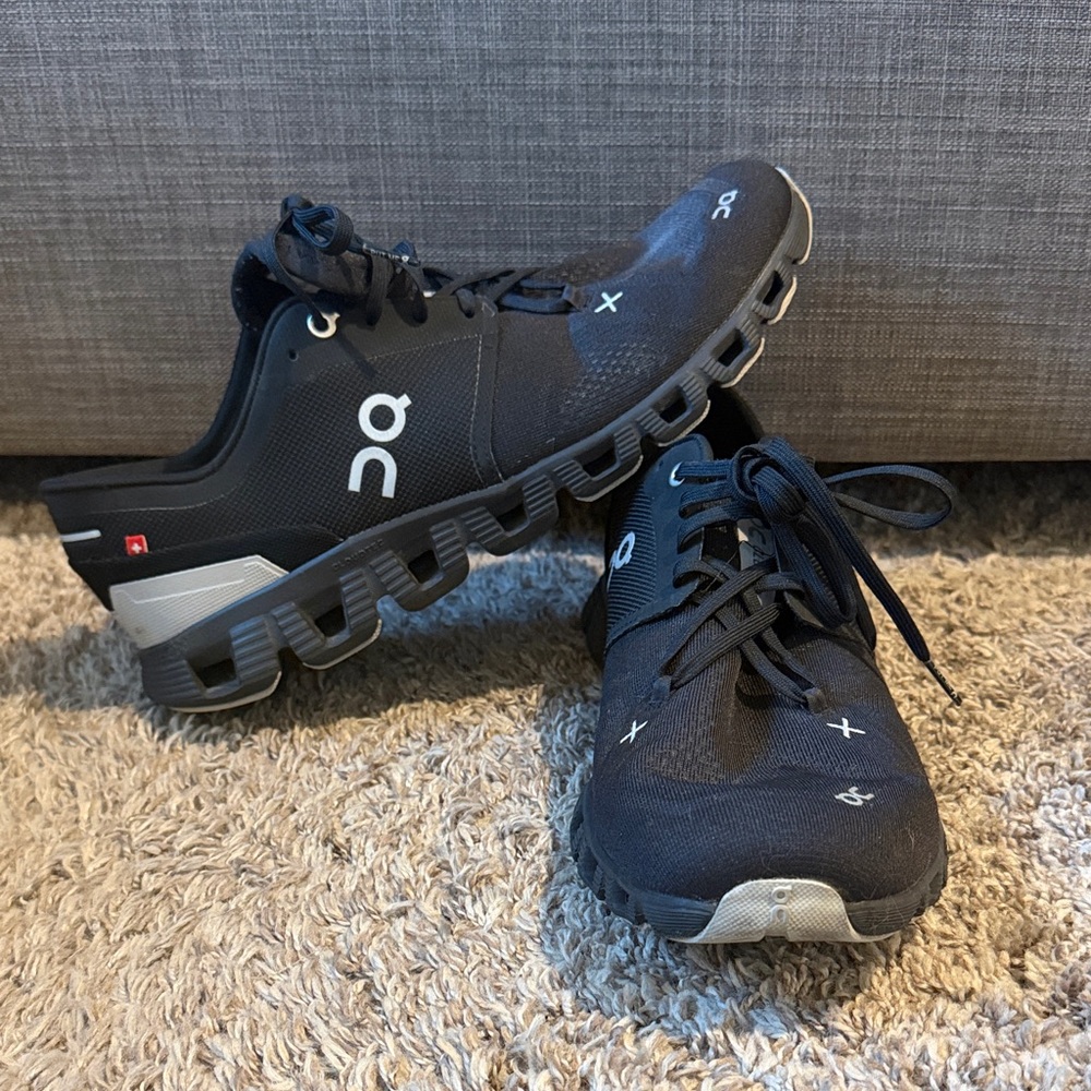 On Running Black and Gray Sneakers